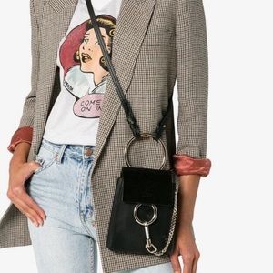 Authentic CHLOE Mini Faye Bracelet Bag in Black